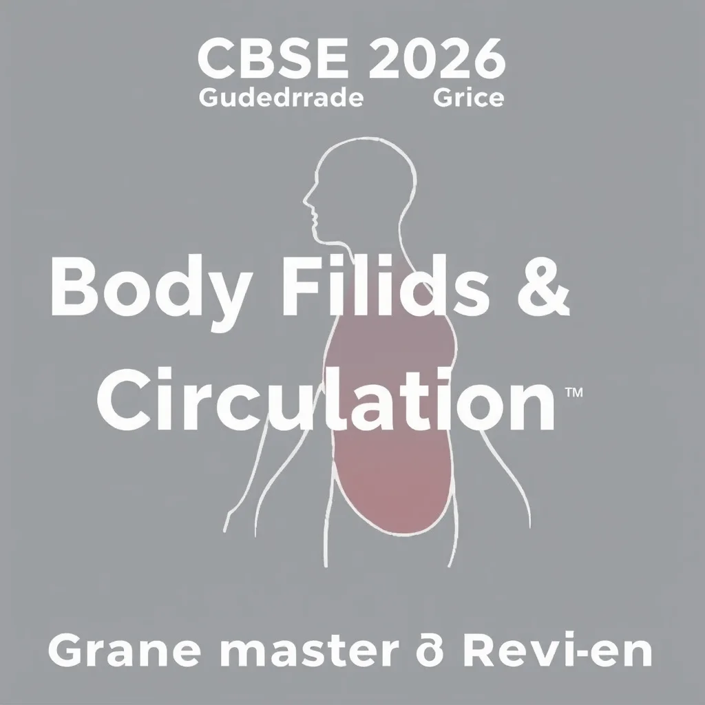 Body Fluids And Circulation Class 11 Exam Prep Revision — CBSE 2026 Grandmaster Guide