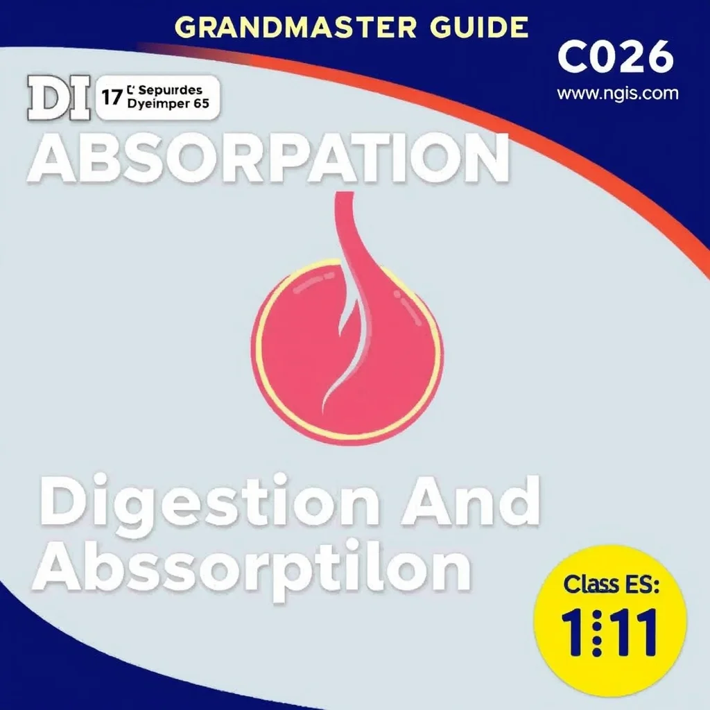 Digestion And Absorption Class 11 Exam Prep Revision — CBSE 2026 Grandmaster Guide