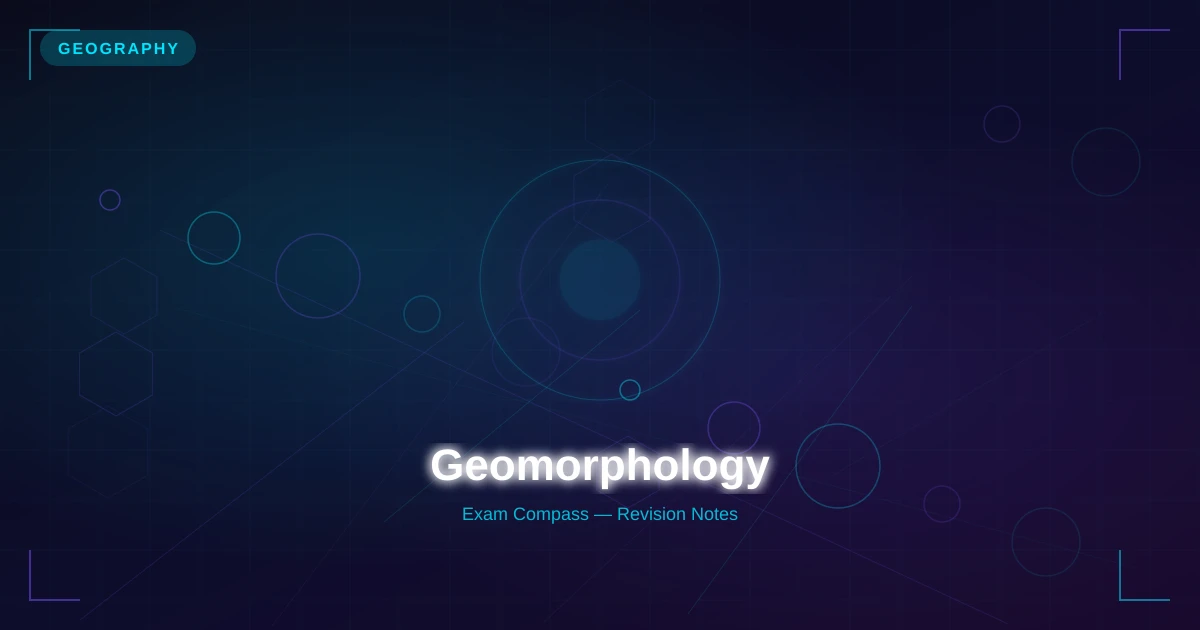 Geomorphology Class 11 Geography Recap — CBSE 2026 Grandmaster Guide
