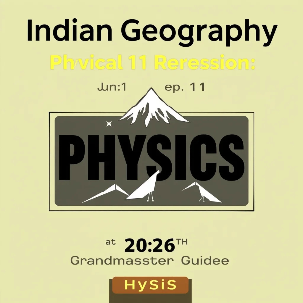 Indian Geography Physical Class 11 Geography Recap — CBSE 2026 Grandmaster Guide