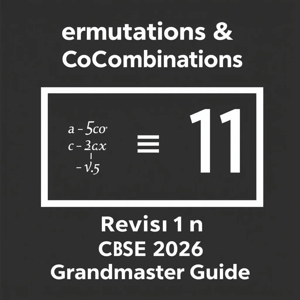 Permutations And Combinations Class 11 Exam Prep Revision — CBSE 2026 Grandmaster Guide