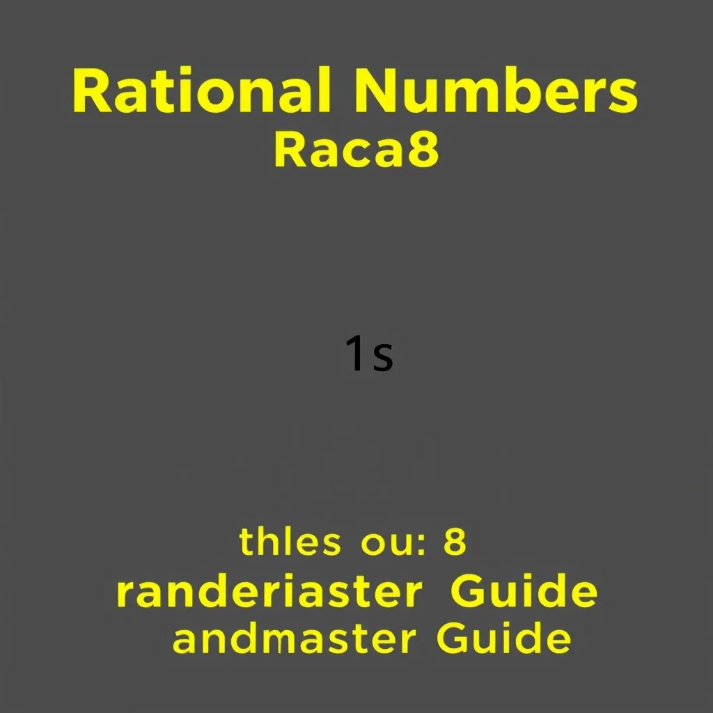 Rational Numbers 8 Class 8 Exam Prep Revision — Grandmaster Guide