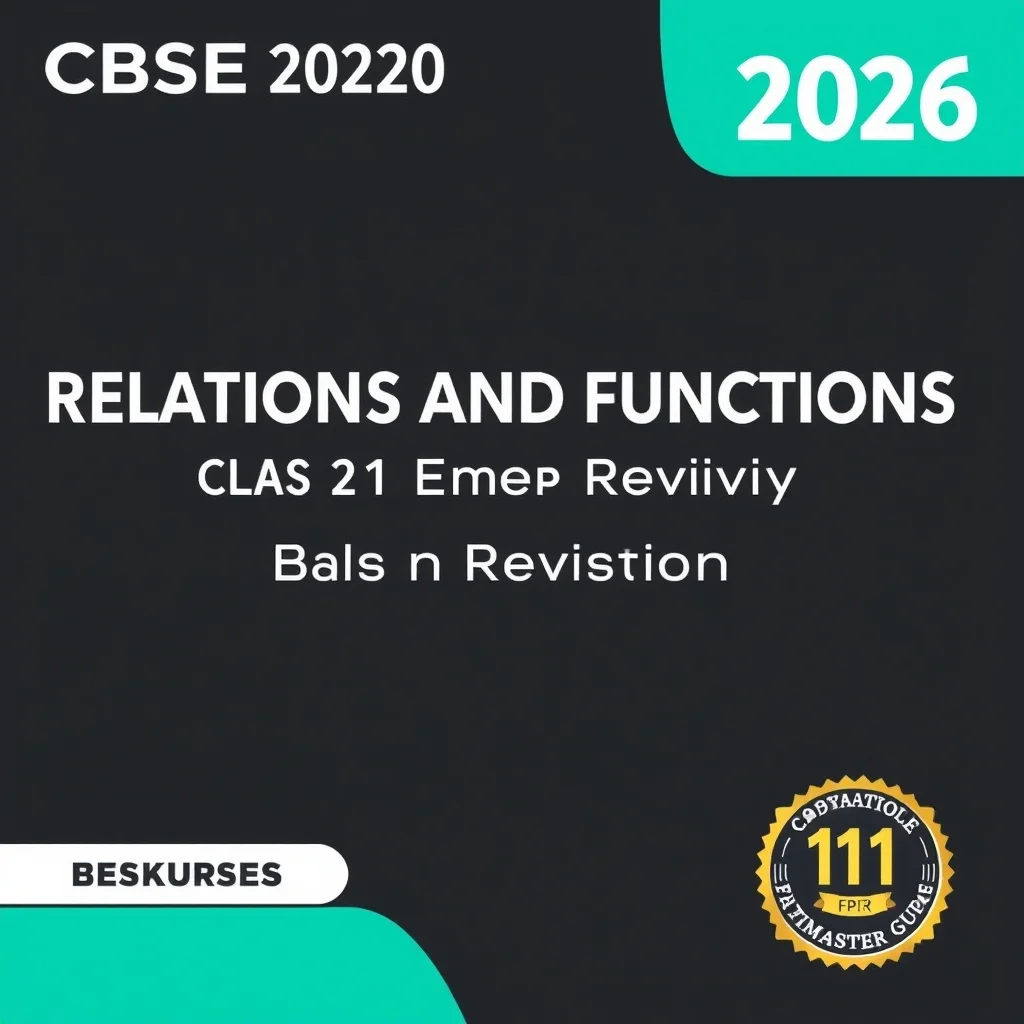 Relations And Functions Class 11 Exam Prep Revision — CBSE 2026 Grandmaster Guide
