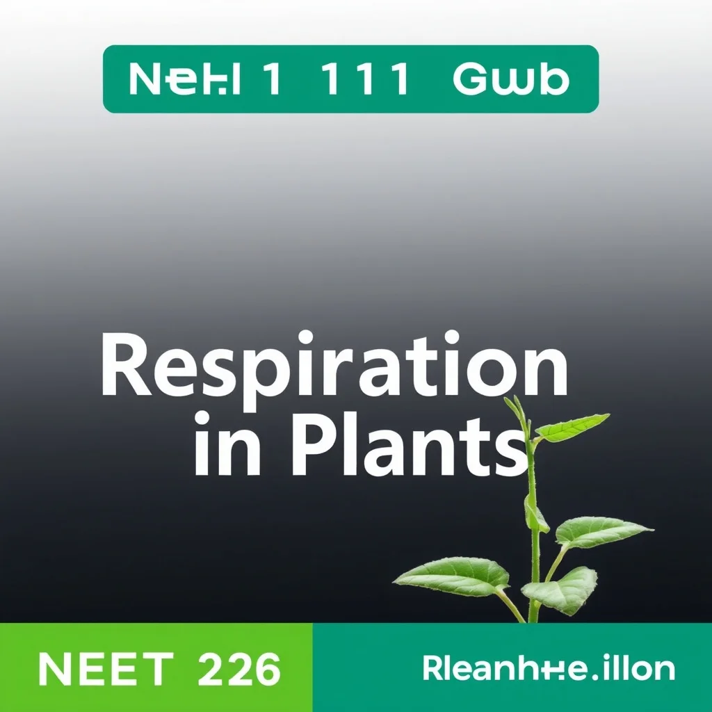Respiration In Plants Class 11 Biology Revision — NEET 2026 Grandmaster Guide
