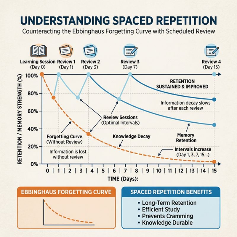 Spaced Repetition concept in AI exam preparation