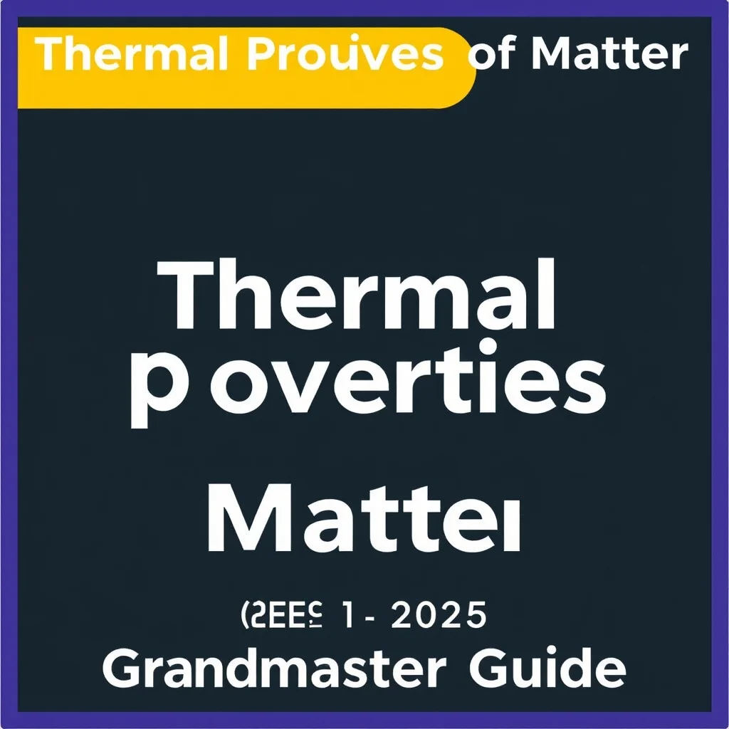 Thermal Properties Of Matter Class 11 Physics Revision — JEE & NEET 2026 Grandmaster Guide