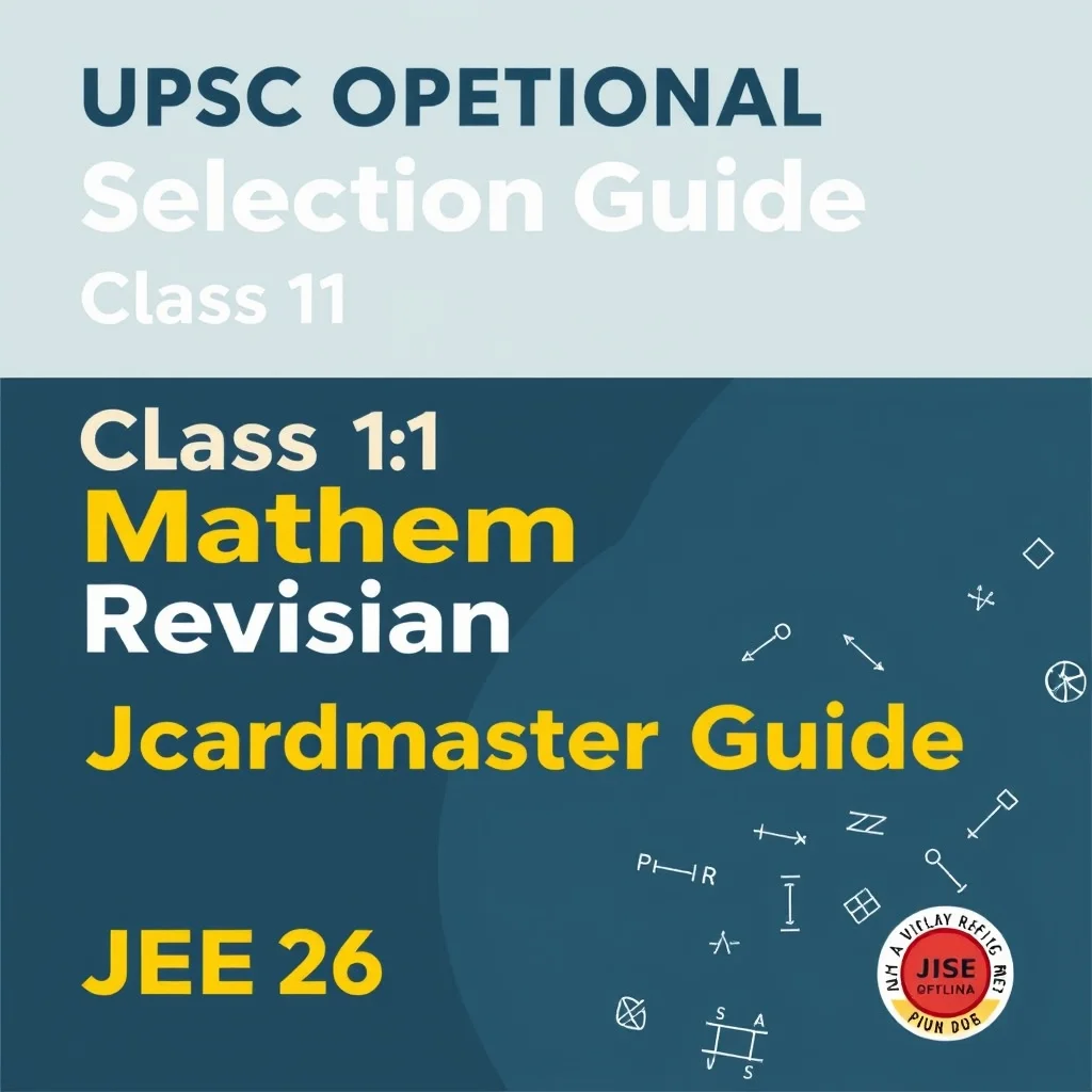 Upsc Optional Selection Guide Class 11 Exam Prep Revision — CBSE 2026 Grandmaster Guide