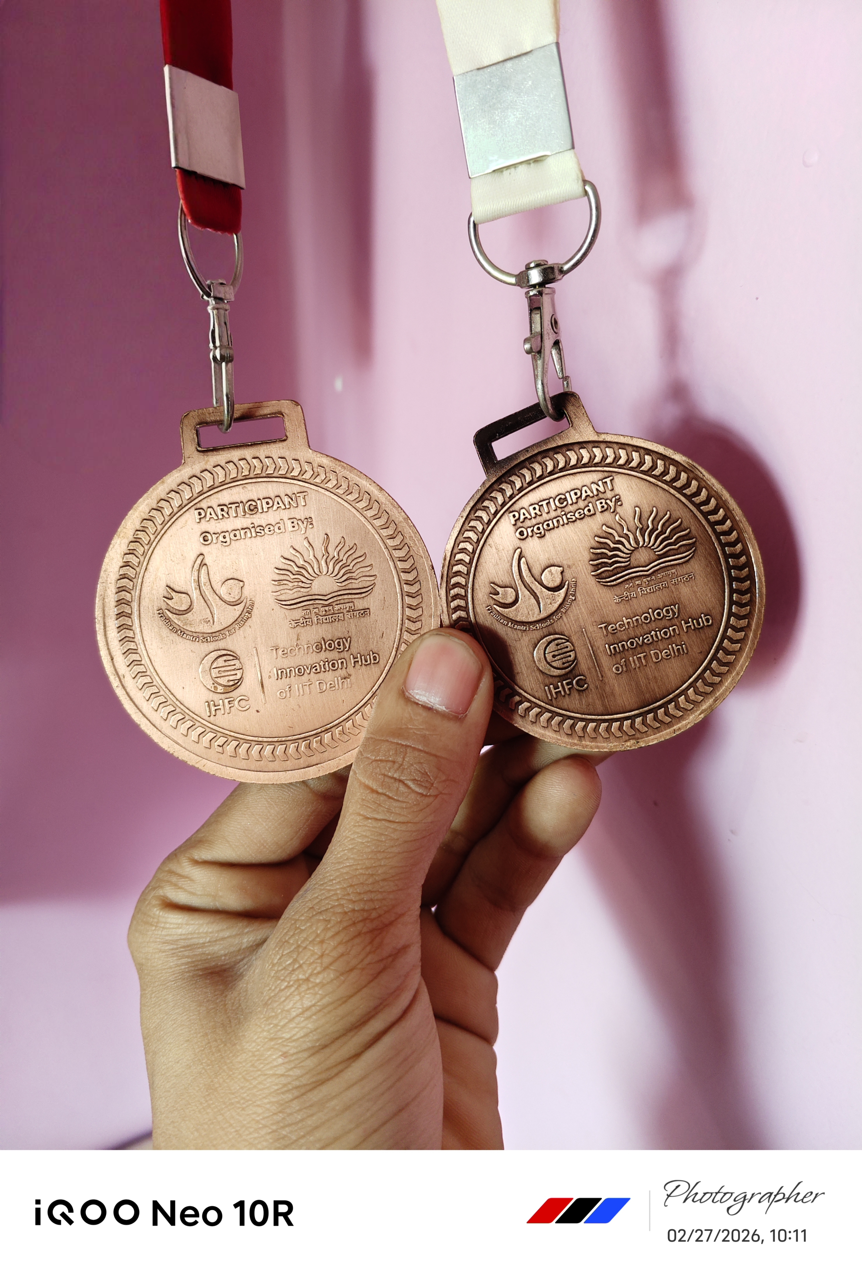 IHFC IIT Delhi Bronze Medals